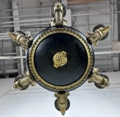 French Empire 6 Arm Lions & Eagles Bronze Chandelier 33 French Empire 6 Arm Lions & Eagles Bronze Chandelier -OGT Sale Store q281907 16