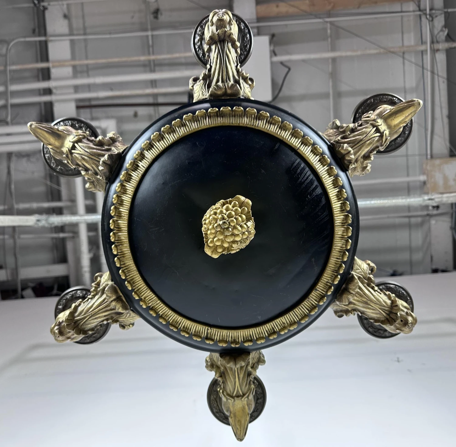 French Empire 6 Arm Lions & Eagles Bronze Chandelier 18 French Empire 6 Arm Lions & Eagles Bronze Chandelier - Image 16