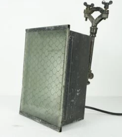 Steel Outdoor Pole Mounted Chicken Wire Glass Light 16 Steel Outdoor Pole Mounted Chicken Wire Glass Light -OGT Sale Store q281910 04