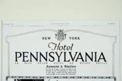 1920 Framed French The Hotel Pennsylvania Advertisement 14 1920 Framed French The Hotel Pennsylvania Advertisement -OGT Sale Store q281952 05