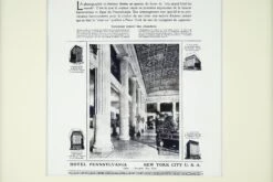 1921 Framed French The Hotel Pennsylvania Advertisement 12 1921 Framed French The Hotel Pennsylvania Advertisement -OGT Sale Store q281953 04