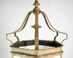 Traditional Gold Painted Steel White Glass Panels Hanging Lantern 20 Traditional Gold Painted Steel White Glass Panels Hanging Lantern -OGT Sale Store q281957 04