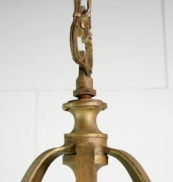 Traditional Gold Painted Steel White Glass Panels Hanging Lantern 25 Traditional Gold Painted Steel White Glass Panels Hanging Lantern -OGT Sale Store q281957 09