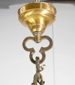 Traditional Gold Painted Steel White Glass Panels Hanging Lantern 29 Traditional Gold Painted Steel White Glass Panels Hanging Lantern -OGT Sale Store q281957 13