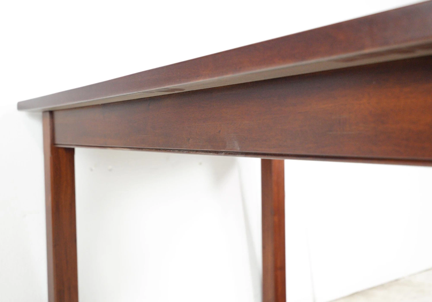 Handcrafted 6 Ft. Mahogany Square Legs Dining Room Table 9 Handcrafted 6 Ft. Mahogany Square Legs Dining Room Table - Image 7