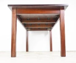 Handcrafted 6 Ft. Mahogany Square Legs Dining Room Table 19 Handcrafted 6 Ft. Mahogany Square Legs Dining Room Table -OGT Sale Store q281961 08