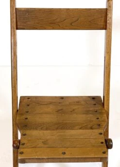 Reclaimed Slatted Wood Church Event Folding Chair 14 Reclaimed Slatted Wood Church Event Folding Chair -OGT Sale Store q282070 04