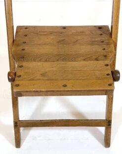 Reclaimed Slatted Wood Church Event Folding Chair 15 Reclaimed Slatted Wood Church Event Folding Chair -OGT Sale Store q282070 05