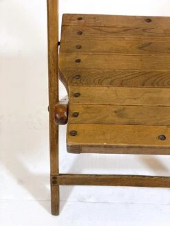 Reclaimed Slatted Wood Church Event Folding Chair 16 Reclaimed Slatted Wood Church Event Folding Chair -OGT Sale Store q282070 06