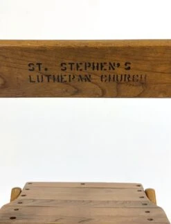 Reclaimed Slatted Wood Church Event Folding Chair 19 Reclaimed Slatted Wood Church Event Folding Chair -OGT Sale Store q282070 09