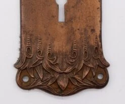 Pair Of Antique 7.5 In. Romanesque Bronzed Cast Iron Door Back Plates 14 Pair Of Antique 7.5 In. Romanesque Bronzed Cast Iron Door Back Plates -OGT Sale Store q282346 06