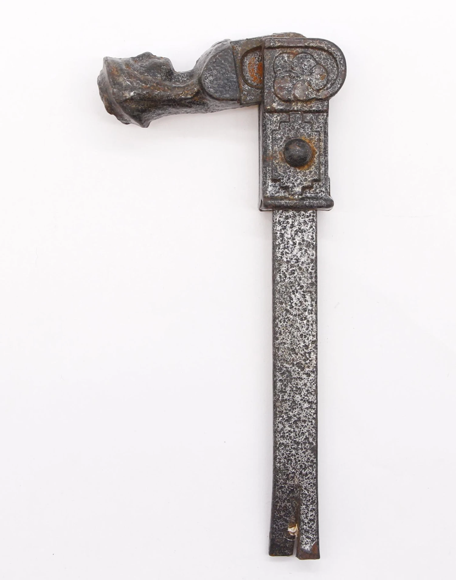 Antique Figural Black Cast Iron Window Shutter Drop Pull 9 Antique Figural Black Cast Iron Window Shutter Drop Pull - Image 7