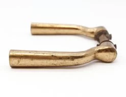 Pair Of Vintage Modern Polished Brass Lever Door Knobs 12 Pair Of Vintage Modern Polished Brass Lever Door Knobs -OGT Sale Store q282412 05