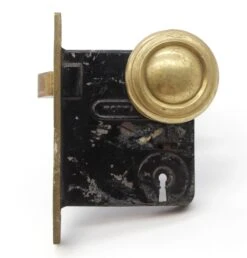 Antique Norwalk Concentric Brass Passage Door Knob Set 18 Antique Norwalk Concentric Brass Passage Door Knob Set -OGT Sale Store q282435 04