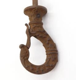 Antique Cast Iron Screw Plant Ceiling Hook With Security Latch -OGT Sale Store q282436 04