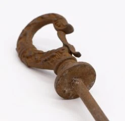 Antique Cast Iron Screw Plant Ceiling Hook With Security Latch -OGT Sale Store q282436 05