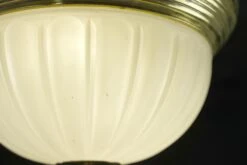 Traditional 14 In. White Dome Glass & Brass Flush Mount Ceiling Light -OGT Sale Store q282555 05