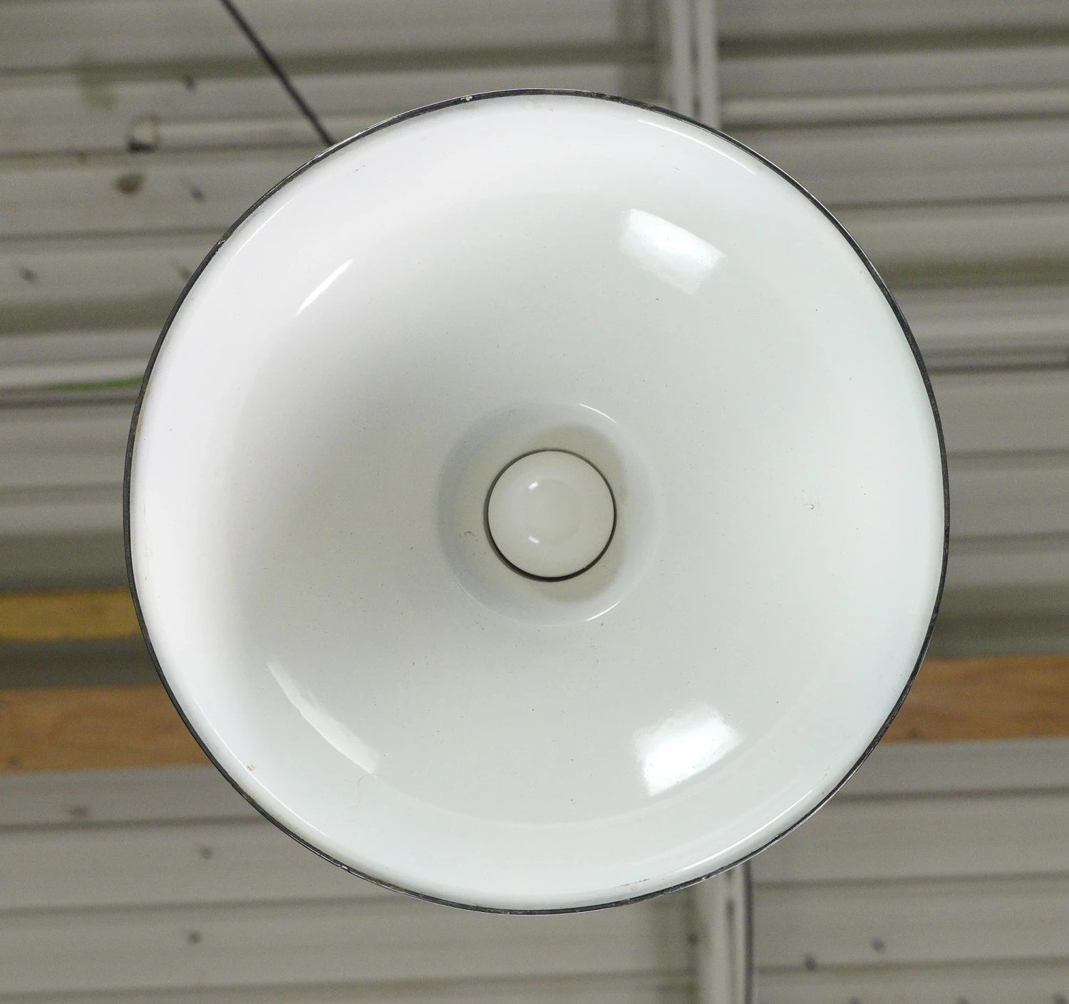 Industrial Green 14 In. Enameled Steel Shade Black Cord Pendant Light 7 Industrial Green 14 In. Enameled Steel Shade Black Cord Pendant Light - Image 5