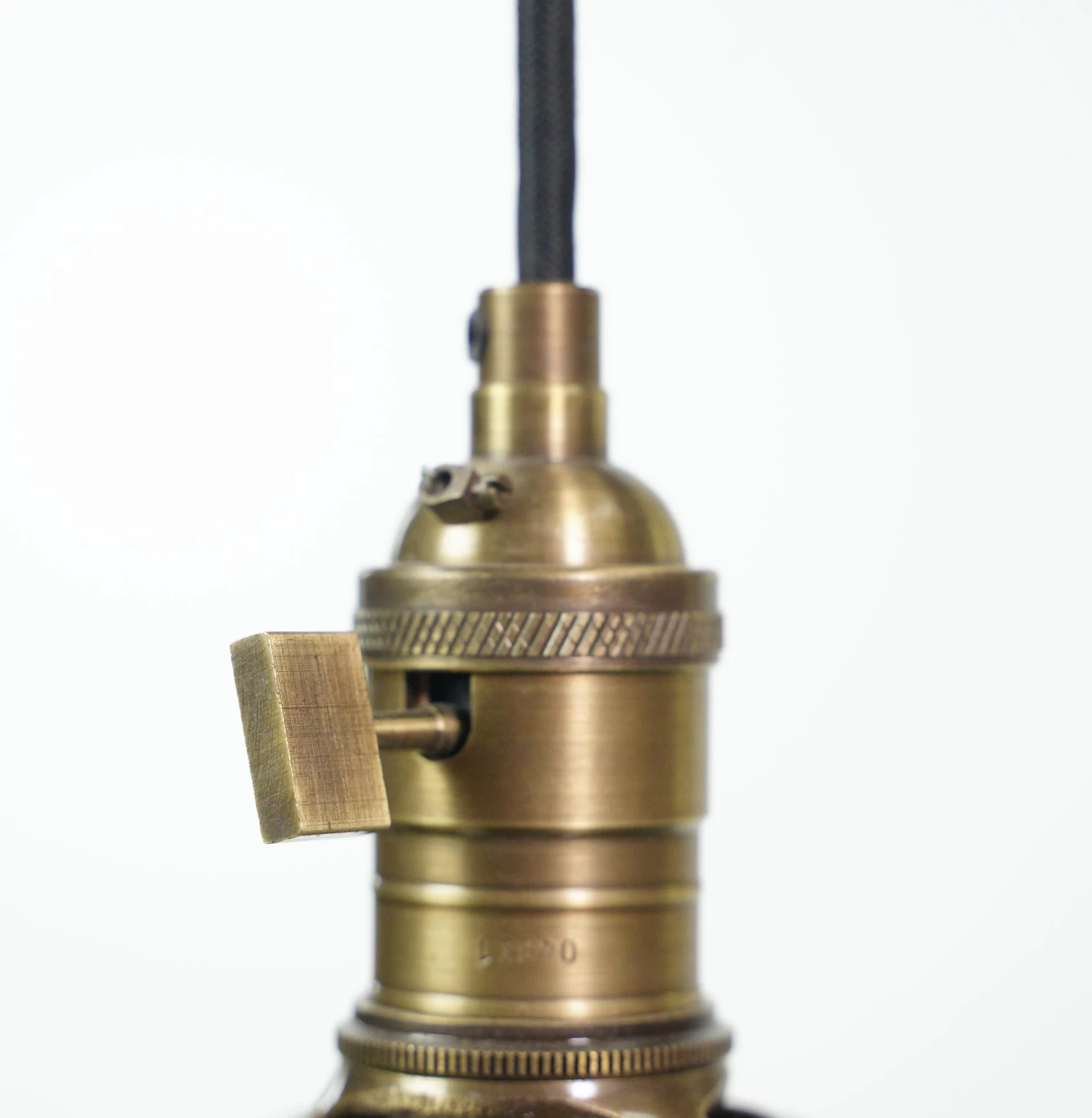 Industrial 14 In. Enameled Green Steel Shade Black Cord Pendant Light 8 Industrial 14 In. Enameled Green Steel Shade Black Cord Pendant Light - Image 6