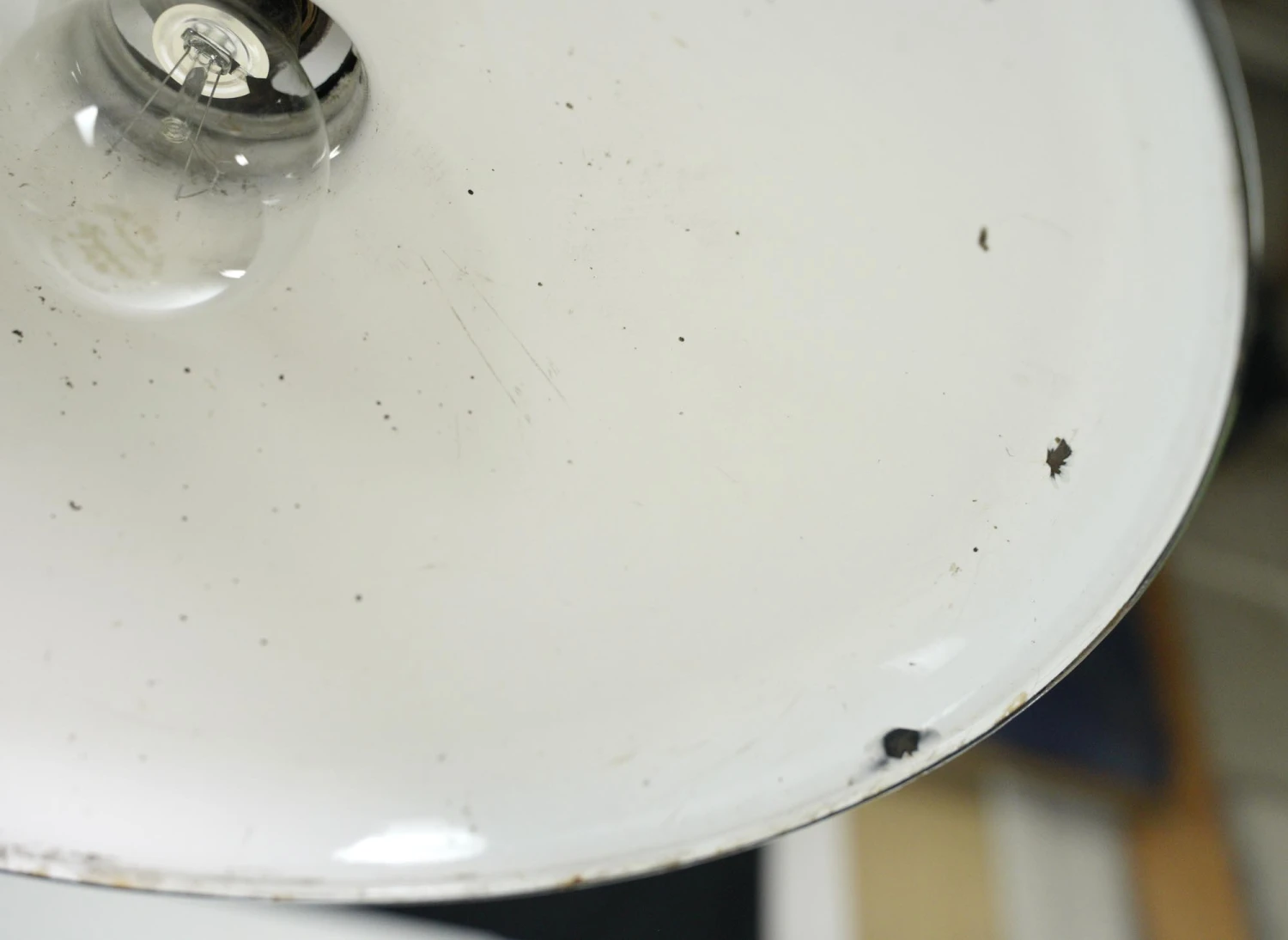 Industrial 14 In. Enameled Green Steel Shade Black Cord Pendant Light 10 Industrial 14 In. Enameled Green Steel Shade Black Cord Pendant Light - Image 8