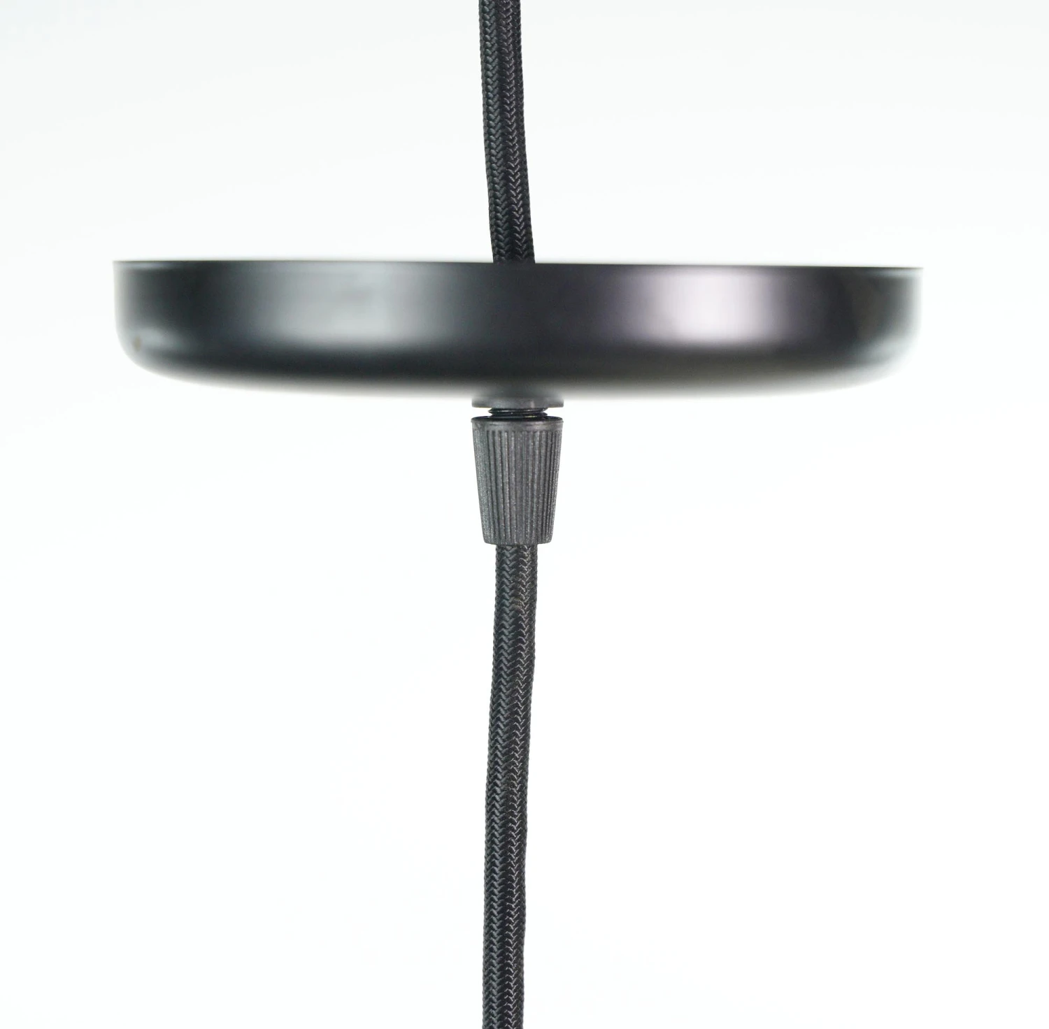 Industrial 14 In. Enameled Steel Green Shade Black Cord Pendant Light 10 Industrial 14 In. Enameled Steel Green Shade Black Cord Pendant Light - Image 8