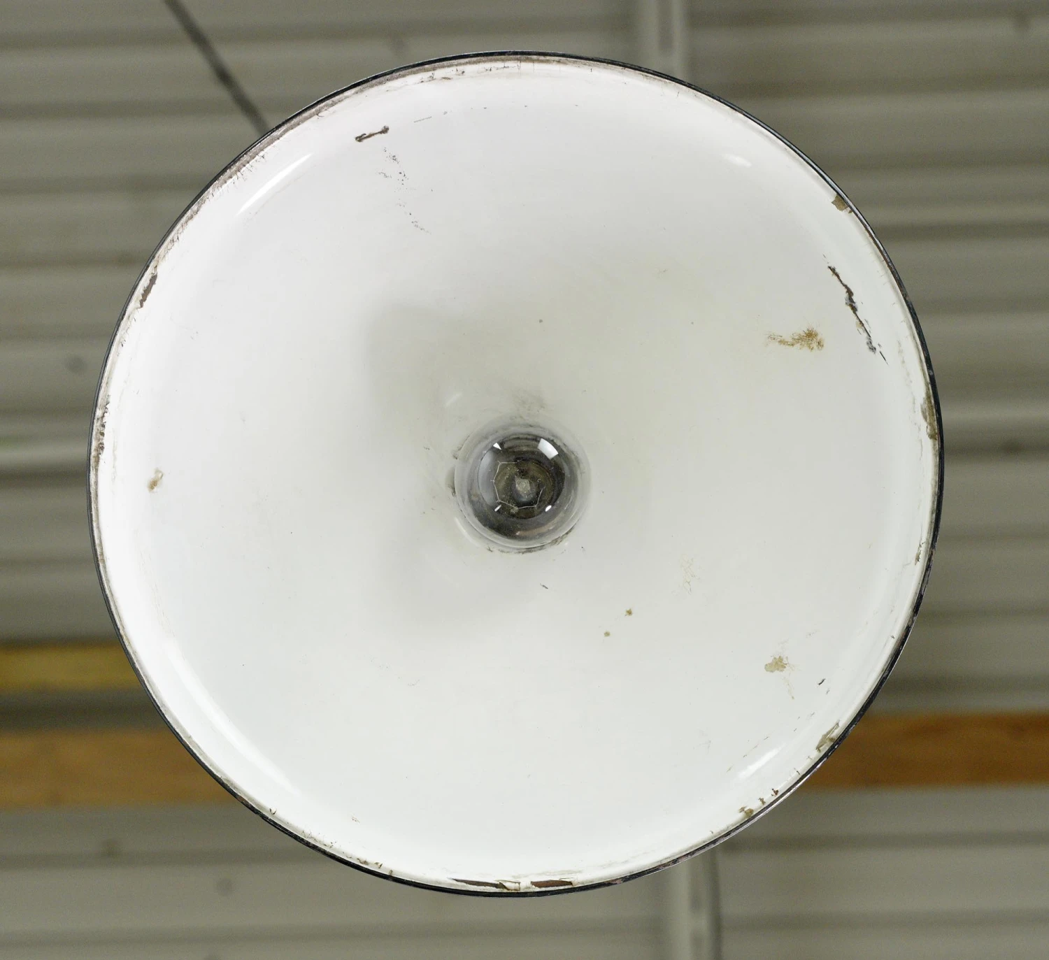 Industrial 14 In. Enameled Steel Green Shade Black Cord Pendant Light 11 Industrial 14 In. Enameled Steel Green Shade Black Cord Pendant Light - Image 9