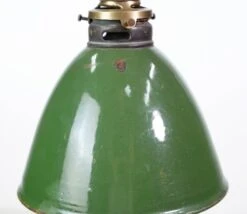 Vintage Industrial 8.325 In. Green Enameled Steel Pendant Light -OGT Sale Store q282600 04