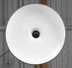 Vintage Industrial 14 In. Steel Green Black Cord Pendant Light 17 Vintage Industrial 14 In. Steel Green Black Cord Pendant Light -OGT Sale Store q282601 08