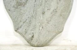 Light Gray Veined Rounded Edge Marble Tabletop 12 Light Gray Veined Rounded Edge Marble Tabletop -OGT Sale Store q282605 04