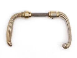 Pair Of Vintage French Brass Lever Door Knobs 13 Pair Of Vintage French Brass Lever Door Knobs -OGT Sale Store q282667 05