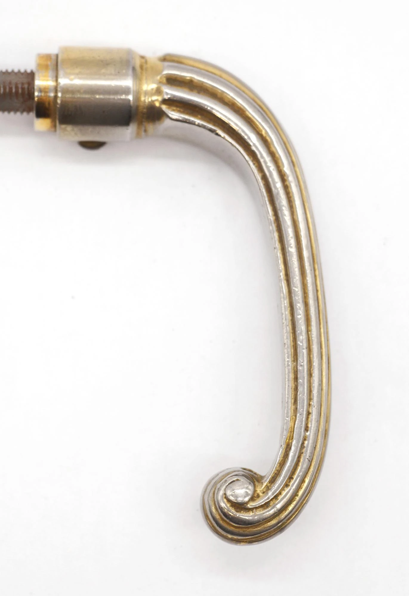 Pair Of Vintage French Brass Lever Door Knobs 8 Pair Of Vintage French Brass Lever Door Knobs - Image 6