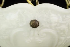 Antique Victorian White Glass Dish Brass Pendant Light 20 Antique Victorian White Glass Dish Brass Pendant Light -OGT Sale Store q282698 08