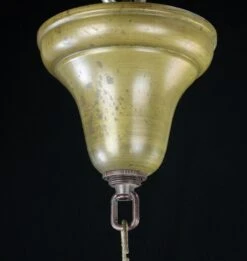 Traditional Floral White Glass Globe Brass Chain Pendant Light 21 Traditional Floral White Glass Globe Brass Chain Pendant Light -OGT Sale Store q282701 07