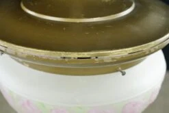 Traditional Floral White Glass Globe Brass Chain Pendant Light 24 Traditional Floral White Glass Globe Brass Chain Pendant Light -OGT Sale Store q282701 10