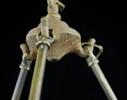 Victorian Urn White Cast Glass Dish Brass Pendant Light 21 Victorian Urn White Cast Glass Dish Brass Pendant Light -OGT Sale Store q282702 08