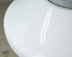 Vintage Mid Century Modern Milk Glass Saucer Pendant Light 16 Vintage Mid Century Modern Milk Glass Saucer Pendant Light -OGT Sale Store q282747 07