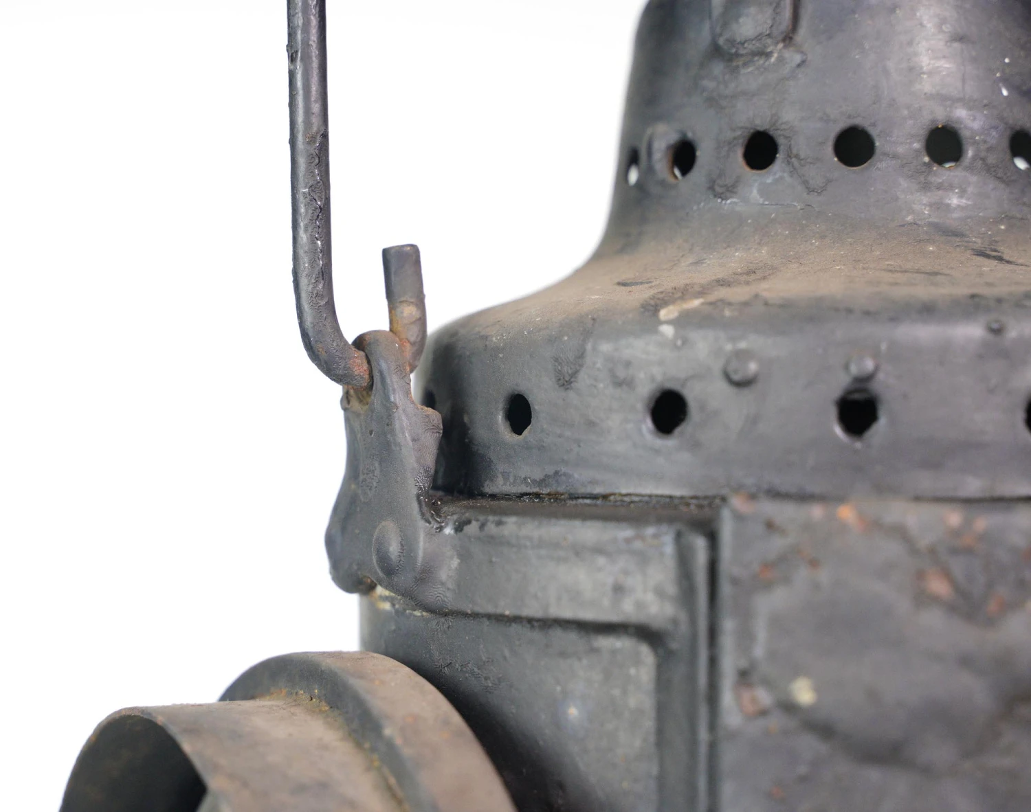 Antique Black Steel NYNH&H Fresnel Glass Train Railroad Lantern 16 Antique Black Steel NYNH&H Fresnel Glass Train Railroad Lantern - Image 14