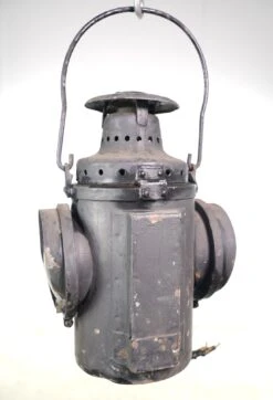 Antique Black Steel NYNH&H Fresnel Glass Train Railroad Lantern 31 Antique Black Steel NYNH&H Fresnel Glass Train Railroad Lantern -OGT Sale Store q282749 15