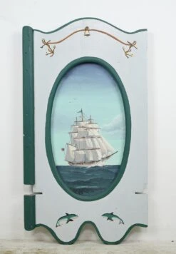 Pair Of Hand Painted Sailboat White & Blue Wooden Wall Art Pieces 27 Pair Of Hand Painted Sailboat White & Blue Wooden Wall Art Pieces -OGT Sale Store q282754 10