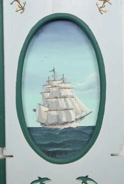 Pair Of Hand Painted Sailboat White & Blue Wooden Wall Art Pieces 30 Pair Of Hand Painted Sailboat White & Blue Wooden Wall Art Pieces -OGT Sale Store q282754 13