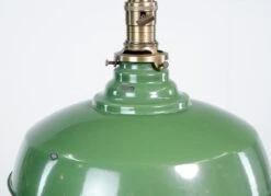 Vintage 12 In. Industrial Green Enameled Steel Pendant Light -OGT Sale Store q282783 04