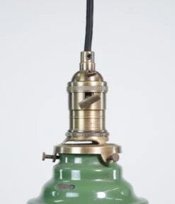 Vintage 12 In. Industrial Green Enameled Steel Pendant Light -OGT Sale Store q282783 05