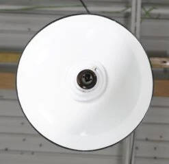 Vintage 12 In. Industrial Green Enameled Steel Pendant Light -OGT Sale Store q282783 08