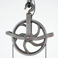 Repurposed Industrial Steel Pulley Glass Mason Jars Pendant Light 15 Repurposed Industrial Steel Pulley Glass Mason Jars Pendant Light -OGT Sale Store q282785 04