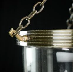 Vintage Traditional Clear Glass Bell Jar Antique Brass Pendant Light -OGT Sale Store q282786 08