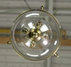 Vintage Traditional Clear Glass Bell Jar Antique Brass Pendant Light -OGT Sale Store q282786 11