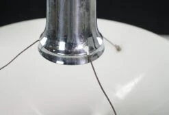 Foliate Milk Glass Dish Pendant Light With Steel Pole 18 Foliate Milk Glass Dish Pendant Light With Steel Pole -OGT Sale Store q282789 06