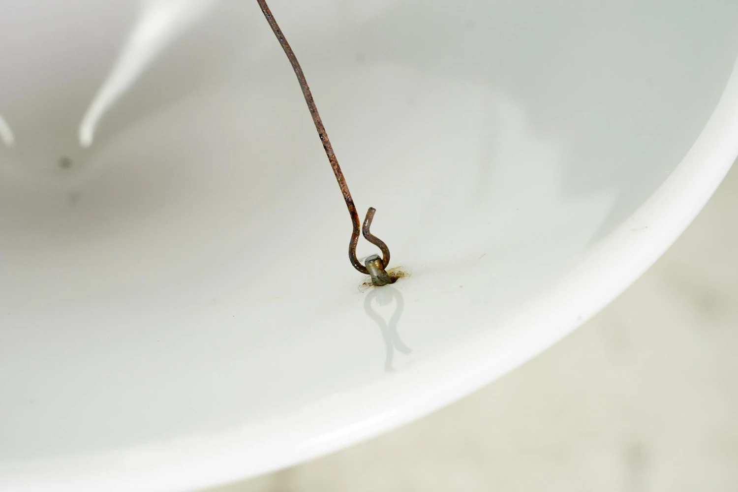 Foliate Milk Glass Dish Pendant Light With Steel Pole 9 Foliate Milk Glass Dish Pendant Light With Steel Pole - Image 7