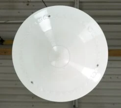 Foliate Milk Glass Dish Pendant Light With Steel Pole 23 Foliate Milk Glass Dish Pendant Light With Steel Pole -OGT Sale Store q282789 11