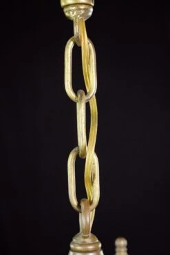 Colonial Frosted Etched Grapes Glass Brass Hanging Lantern 19 Colonial Frosted Etched Grapes Glass Brass Hanging Lantern -OGT Sale Store q282791 07